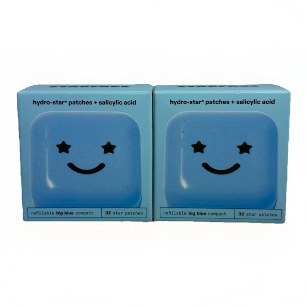 Starface‎ Big Blue Compact + 32 Star Patches w/Salicylic Acid Lot Of 2
